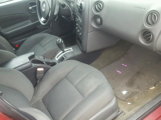 2G2WP522851133381 - 2005 PONTIAC GRAND PRIX RED photo 5