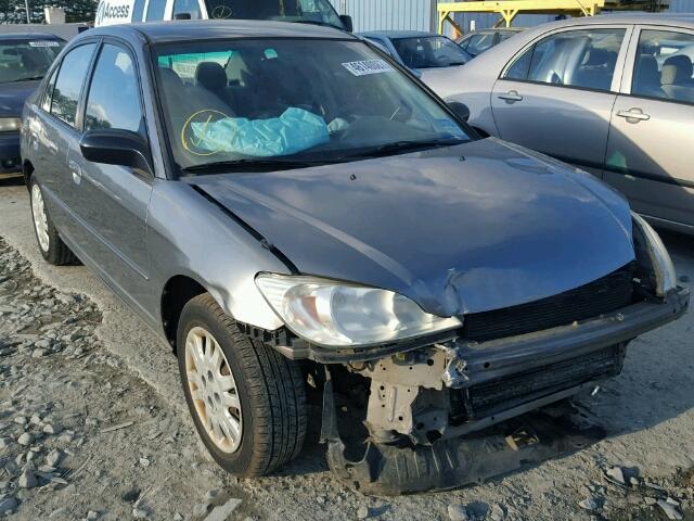 2HGES16525H587301 - 2005 HONDA CIVIC LX GRAY photo 1