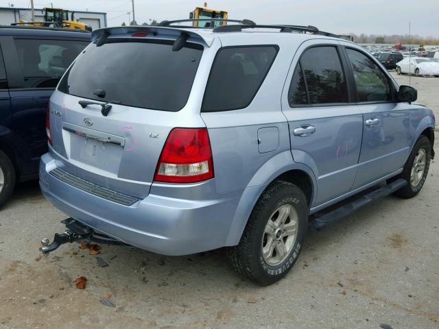 KNDJD733155423722 - 2005 KIA SORENTO BLUE photo 4