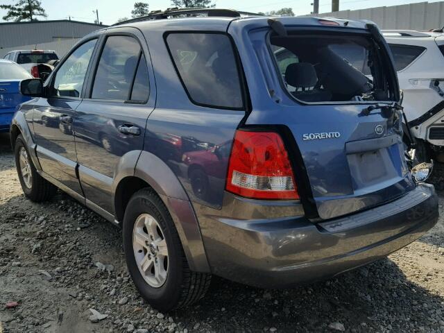 KNDJD733435094558 - 2003 KIA SORENTO EX BLUE photo 3