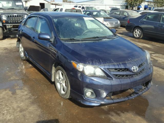 2T1BU4EE7BC714225 - 2011 TOYOTA COROLLA BA BLUE photo 1