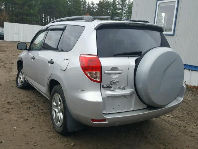 JTMBD33V876051520 - 2007 TOYOTA RAV4 SILVER photo 3