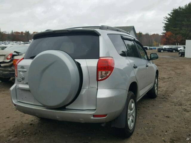 JTMBD33V876051520 - 2007 TOYOTA RAV4 SILVER photo 4