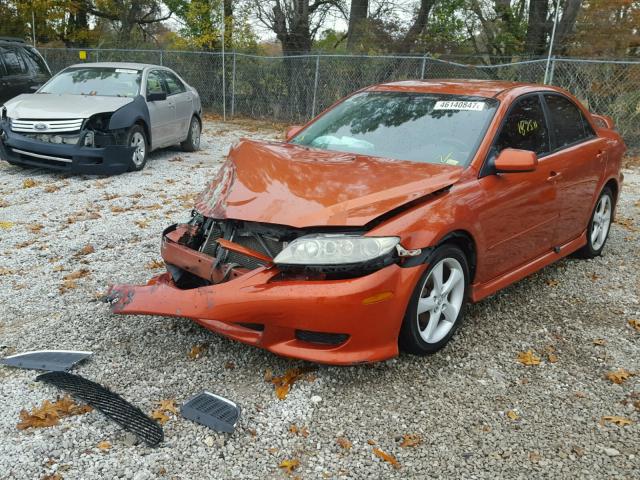 1YVHP80C355M40709 - 2005 MAZDA 6 I ORANGE photo 2