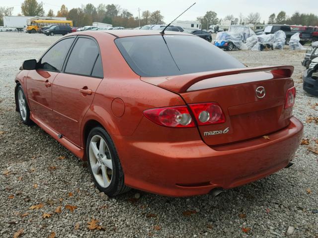 1YVHP80C355M40709 - 2005 MAZDA 6 I ORANGE photo 3