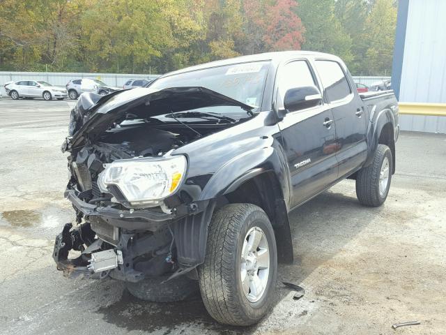 5TFLU4ENXFX135743 - 2015 TOYOTA TACOMA DOU BLACK photo 2