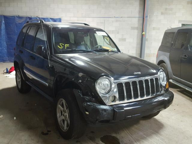 1J4GL58K16W180453 - 2006 JEEP LIBERTY LI BLACK photo 1