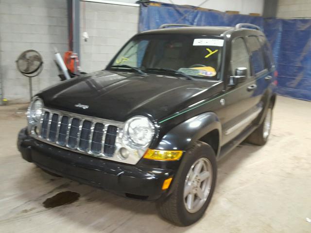 1J4GL58K16W180453 - 2006 JEEP LIBERTY LI BLACK photo 2