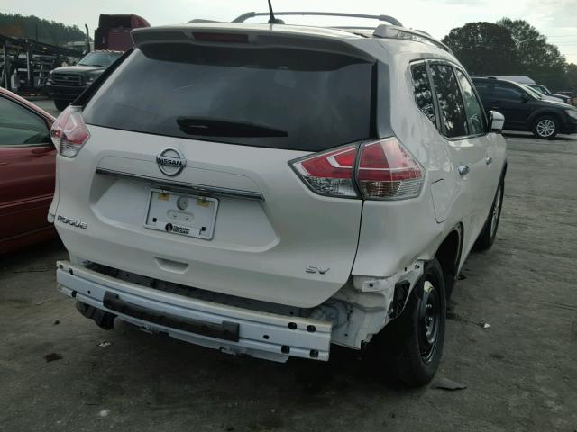 KNMAT2MT3GP619687 - 2016 NISSAN ROGUE S WHITE photo 4