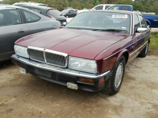 SAJKY1744MC639505 - 1991 JAGUAR XJ6 VANDEN RED photo 2