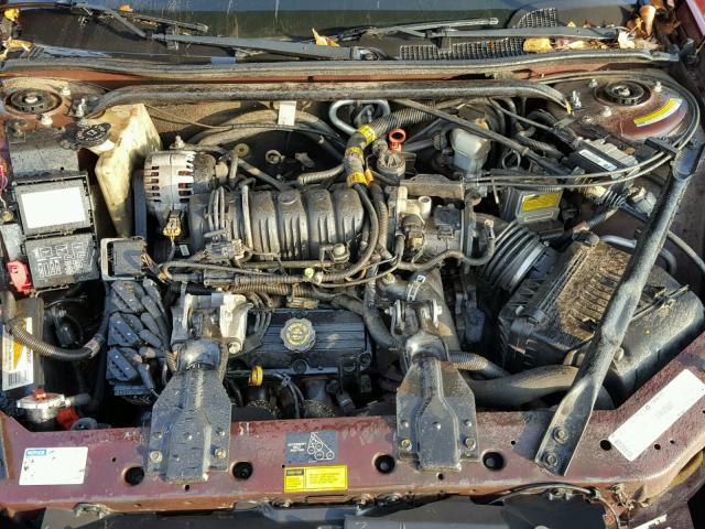 2G1WH55K0Y9350572 - 2000 CHEVROLET IMPALA BURGUNDY photo 7