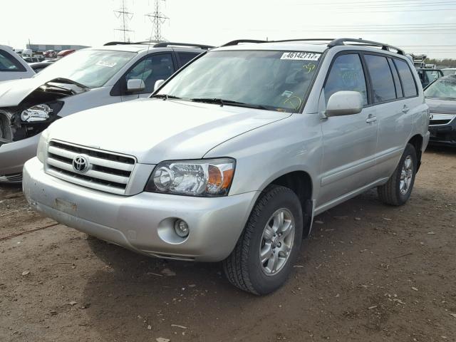 JTEGP21A370140109 - 2007 TOYOTA HIGHLANDER SILVER photo 2