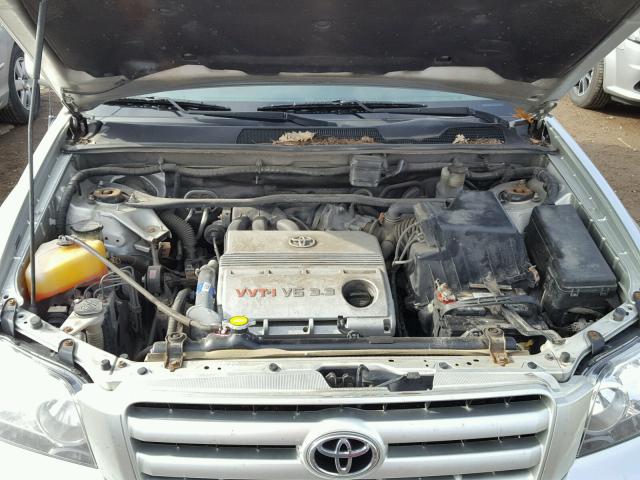 JTEGP21A370140109 - 2007 TOYOTA HIGHLANDER SILVER photo 7