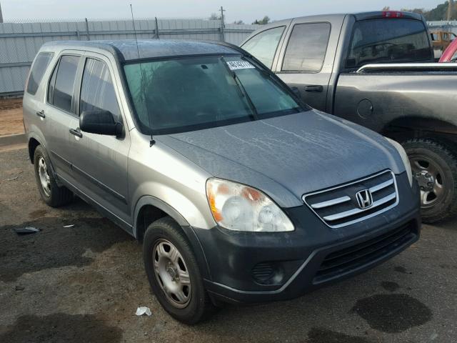 JHLRD68586C009974 - 2006 HONDA CR-V LX GRAY photo 1