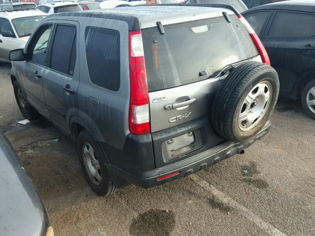 JHLRD68586C009974 - 2006 HONDA CR-V LX GRAY photo 3