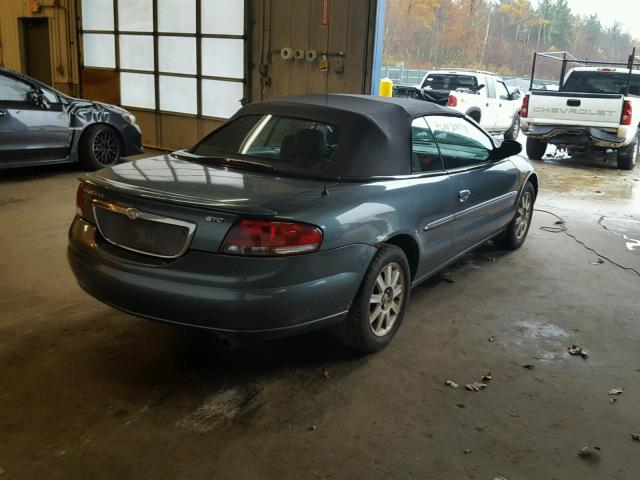 1C3EL75R96N285388 - 2006 CHRYSLER SEBRING TEAL photo 4