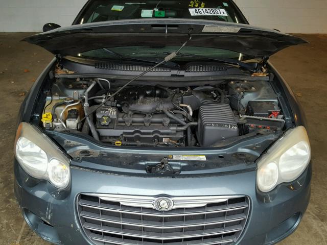 1C3EL75R96N285388 - 2006 CHRYSLER SEBRING TEAL photo 7