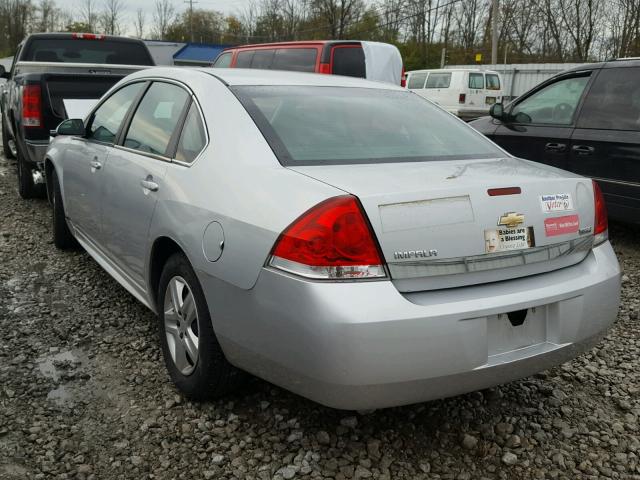 2G1WA5EKXA1126170 - 2010 CHEVROLET IMPALA SILVER photo 3