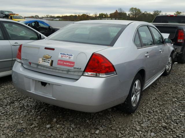 2G1WA5EKXA1126170 - 2010 CHEVROLET IMPALA SILVER photo 4