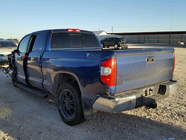 STFRY5F17FX177514 - 2015 TOYOTA TUNDRA BLUE photo 3