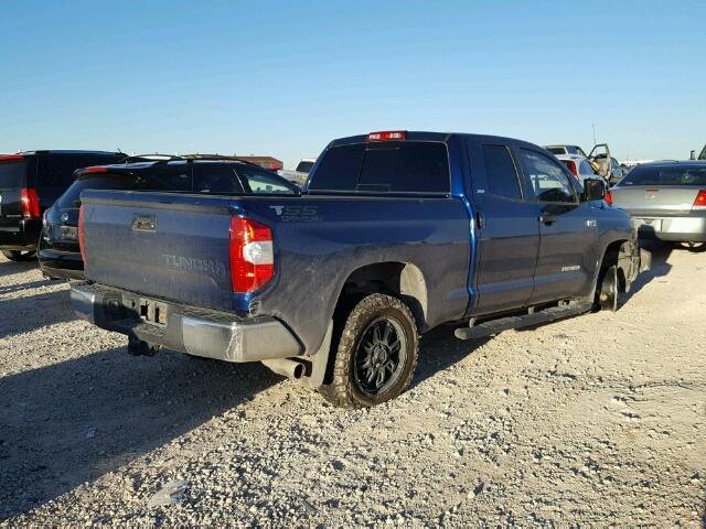 STFRY5F17FX177514 - 2015 TOYOTA TUNDRA BLUE photo 4