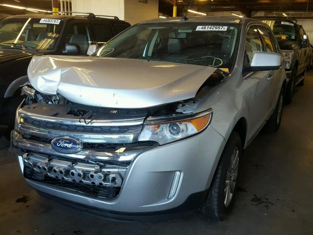 2FMDK4KC9BBA39449 - 2011 FORD EDGE LIMIT SILVER photo 2