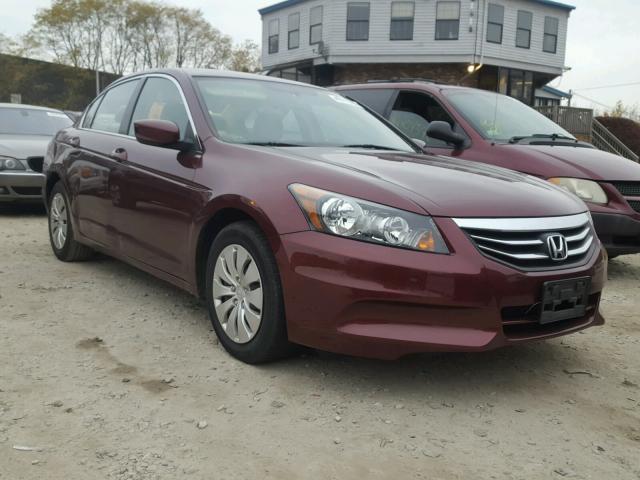 1HGCP2F38CA171388 - 2012 HONDA ACCORD LX BURGUNDY photo 1