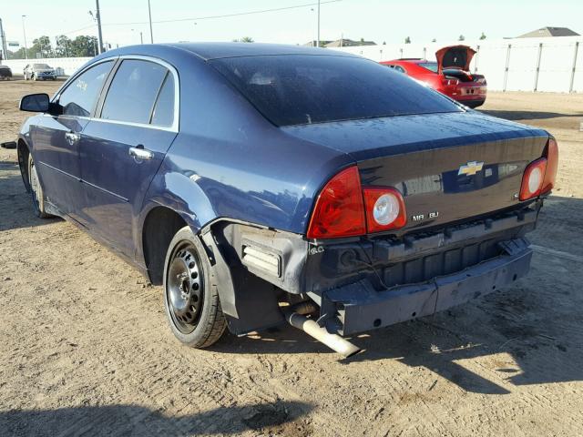 1G1ZG57B89F221937 - 2009 CHEVROLET MALIBU LS ლურჯი ფოტო 3