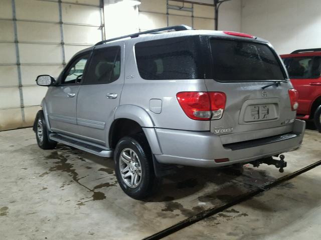 5TDBT44A56S266193 - 2006 TOYOTA SEQUOIA SR SILVER photo 3