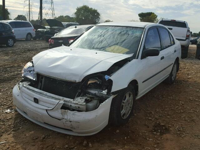 2HGES16211H532144 - 2001 HONDA CIVIC DX WHITE photo 2