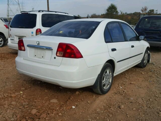 2HGES16211H532144 - 2001 HONDA CIVIC DX WHITE photo 4