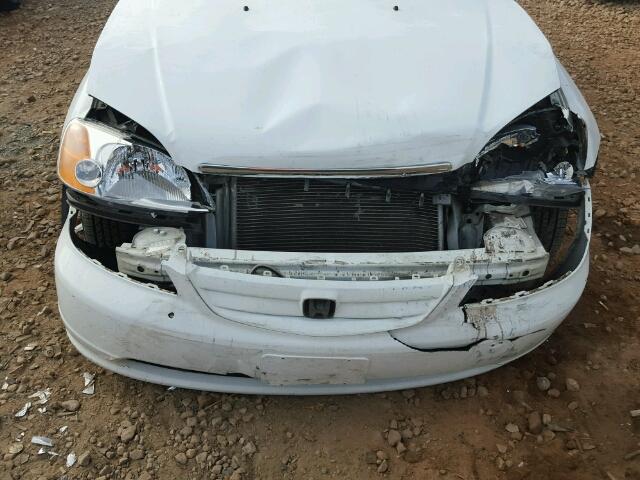 2HGES16211H532144 - 2001 HONDA CIVIC DX WHITE photo 9