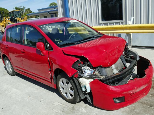 3N1BC1CP7AL440514 - 2010 NISSAN VERSA RED photo 1