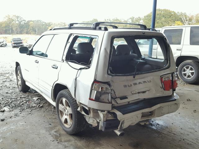 JF1SF65611H724666 - 2001 SUBARU FORESTER S WHITE photo 3