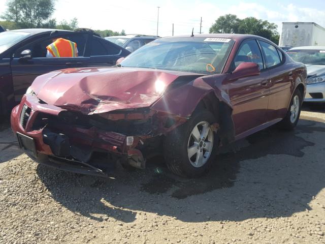2G2WP522551127280 - 2005 PONTIAC GRAND PRIX MAROON photo 2