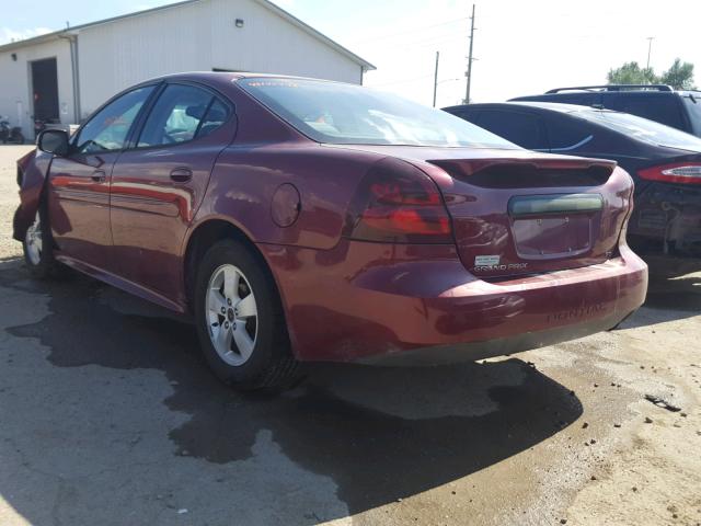 2G2WP522551127280 - 2005 PONTIAC GRAND PRIX MAROON photo 3