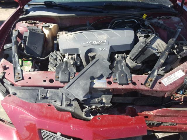 2G2WP522551127280 - 2005 PONTIAC GRAND PRIX MAROON photo 7