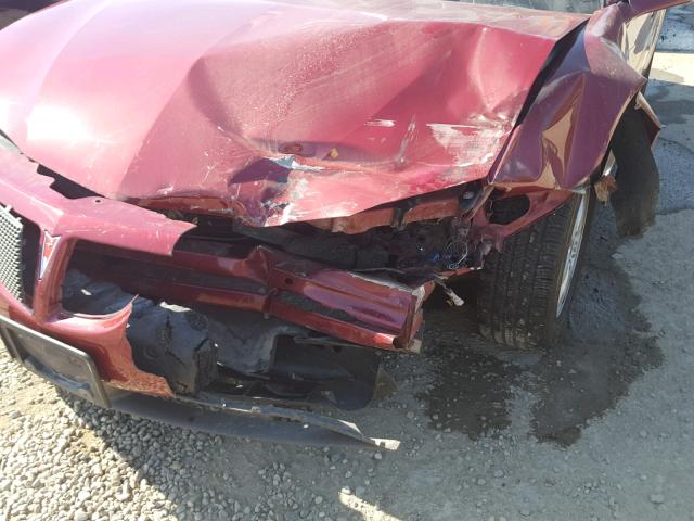 2G2WP522551127280 - 2005 PONTIAC GRAND PRIX MAROON photo 9