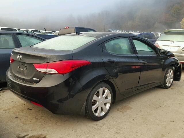 5NPDH4AE3DH279061 - 2013 HYUNDAI ELANTRA GL BLACK photo 4