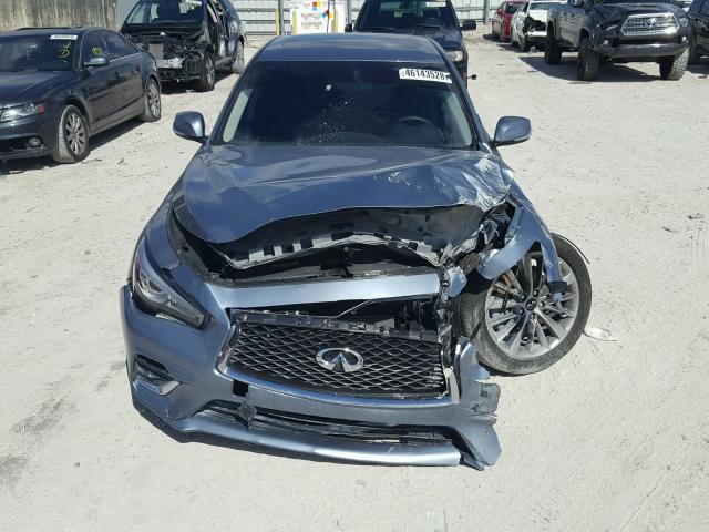 JN1EV7AP5JM364150 - 2018 INFINITI Q50 LUXE BLUE photo 9