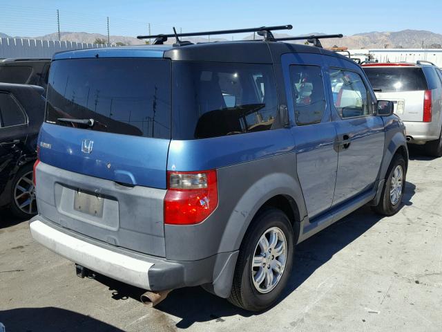 5J6YH28606L016720 - 2006 HONDA ELEMENT EX BLUE photo 4