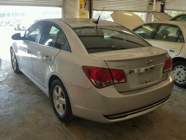 1G1PC5SB7D7190497 - 2013 CHEVROLET CRUZE LT SILVER photo 3