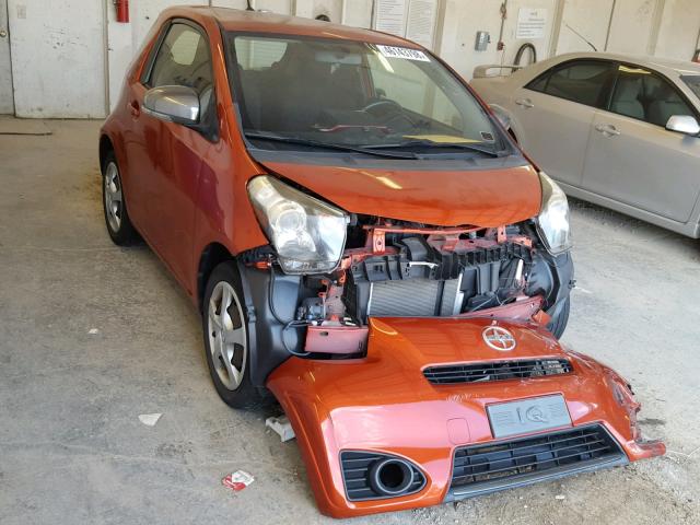 JTNJJXB0XCJ020600 - 2012 TOYOTA SCION IQ ORANGE photo 1