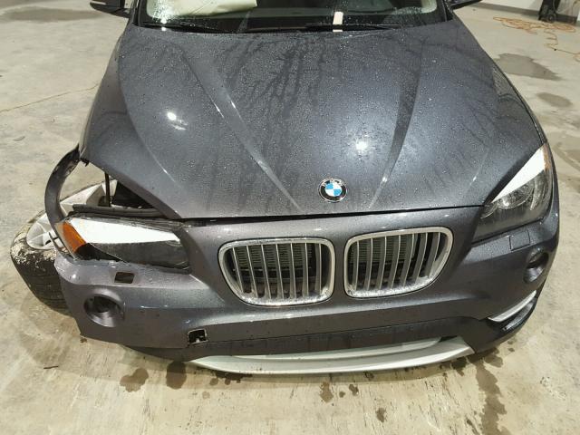 WBAVL1C58DVR89035 - 2013 BMW X1 XDRIVE2 GRAY photo 7