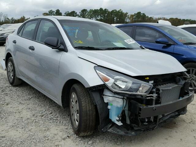 3KPA24AB7JE049730 - 2018 KIA RIO LX SILVER photo 1