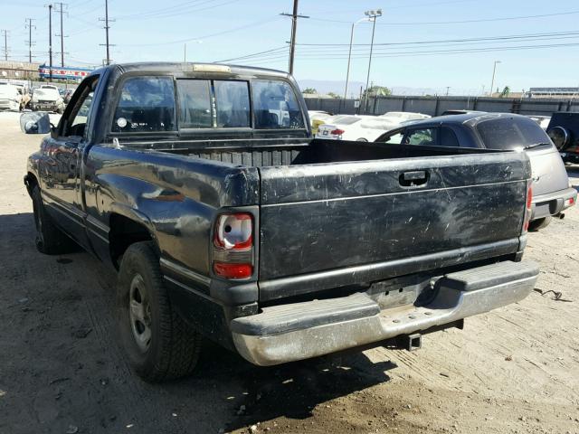 3B7HC16Z5RM551315 - 1994 DODGE RAM 1500 BLACK photo 3