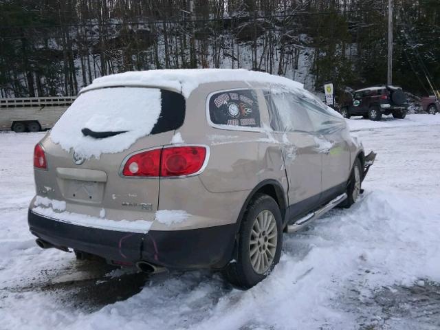 5GALVBED3AJ180142 - 2010 BUICK ENCLAVE CX TAN photo 4