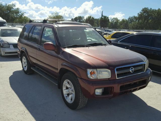 JN8DR09X12W651763 - 2002 NISSAN PATHFINDER MAROON photo 1