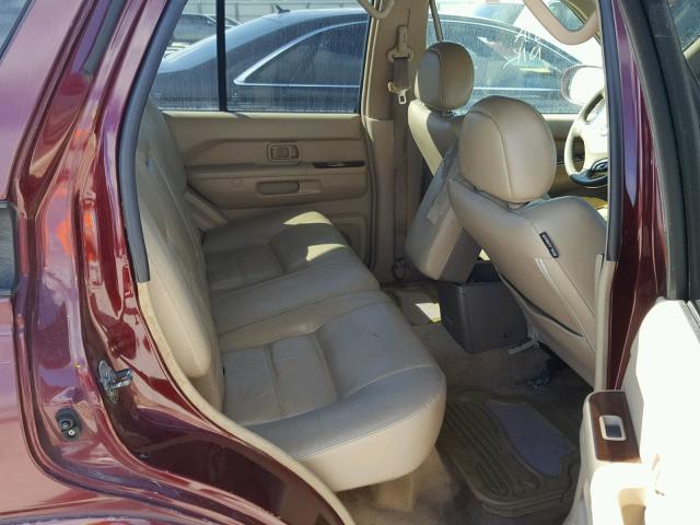 JN8DR09X12W651763 - 2002 NISSAN PATHFINDER MAROON photo 6