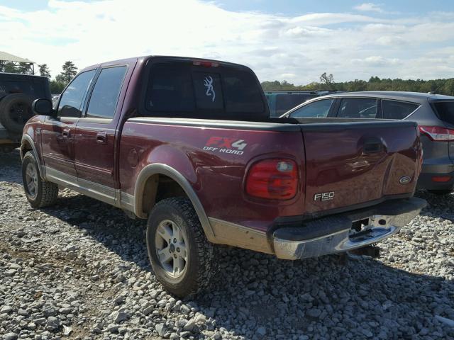 1FTRW08L93KA88074 - 2003 FORD F150 SUPER RED photo 3